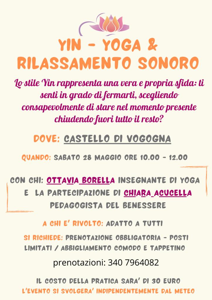 Yin yoga e suono